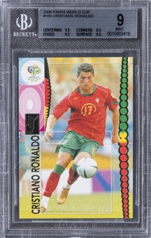 2006 Panini World Cup #169 Cristiano Ronaldo - BGS MINT 9